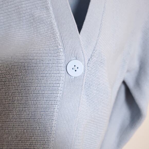 LULULEMON Blue Merino Wool Blend Button Front Cardigan - Picture 3 of 11